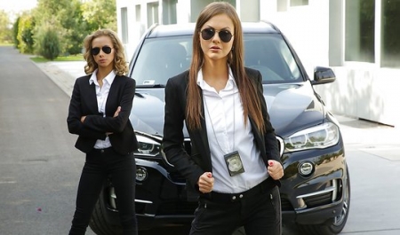 Dominant CIA Sluts Punish Captured Spy with Rough Sex Gangbang