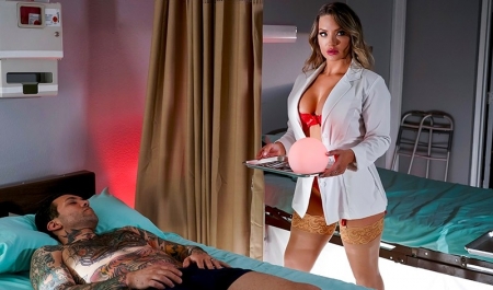 Sexy Doctor Takes Wild Anal from Tattooed Bad Boy Patient in Hospital