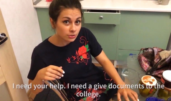 Russian Village Cousin Pays Older Cousin Bro with Pussy for Apartment Rent