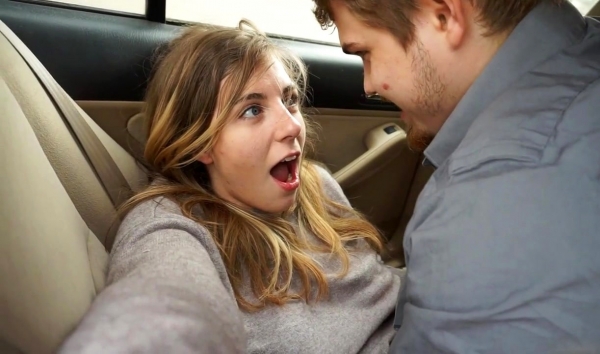 Horny Young Couple Hardcore Car Fuck Road Trip to Another City
