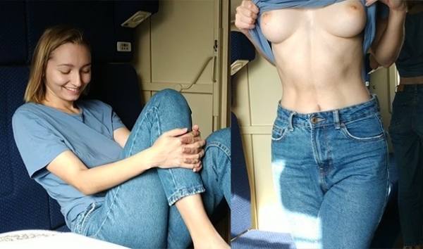 Russian Train Blowjob Krasnodar-Moscow: Slut Sucks Stranger Cock Public