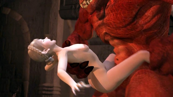 Evil Red Dragon Pounds Yulia Tymoshenko Massive Veiny Monster Cock