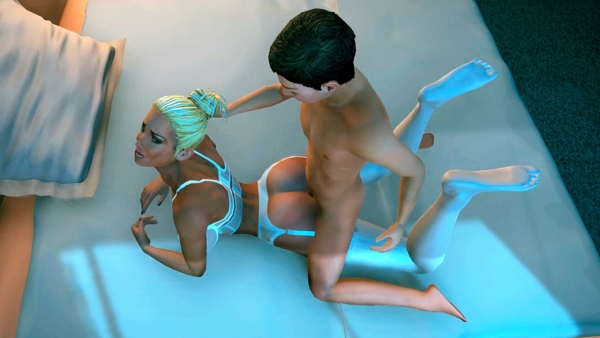 Stepmom in Erotic Lingerie Sneaks into Son's Bedroom for Naughty Goodnight