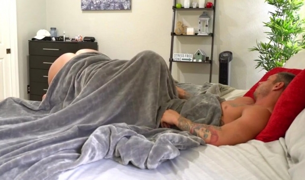 Stepmom Sucks Sleeping Stepson Gets Buddy's Hard Cock in Juicy Pussy