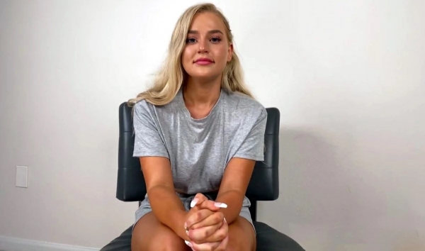 Super Hot Gorgeous Blonde's Successful Fuck on Porn Casting Couch
