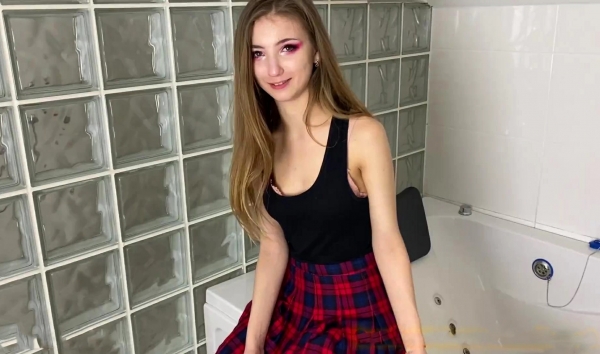 Russian Perv Locks Toilet Door Pounds Drunk Buddy's Tight GF Pussy