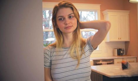 Mustached Stepbrother Fucks & Creampies Cute Russian Stepsister