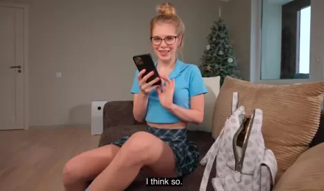 Russian Schoolgirl Seduces Classmate Into Fucking All Her Tight Holes