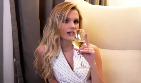 Sexy Russian Babe Wants to Drink Wine Relax and Fuck Hardcore POV