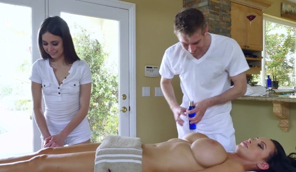 Russian Hottie Wants Gentle Massage But Takes Huge Cock Deep in Pussy POV