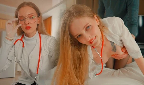 Wrong Pills Cause Uncontrollable Boner Horny Nurse Cures Anal Pounding
